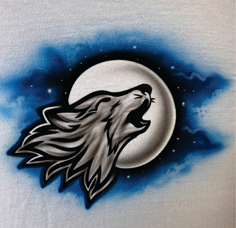 Animal Wolf Howling # 1838 art stencil