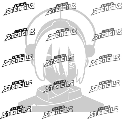 Anime Avatar Toph # 2442  art stencil