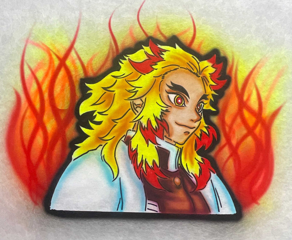 Anime Rengoku ( Demon Slayer ) 2458 art stencil Chino Stencils