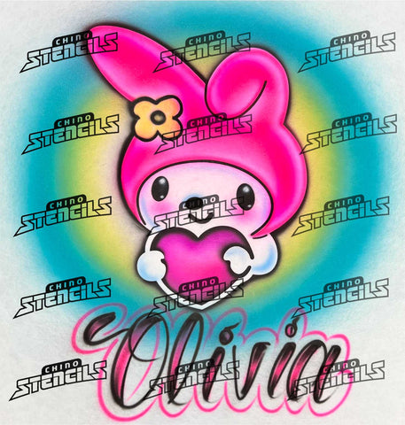 Anime Melody HK # 2485 Fan art stencil