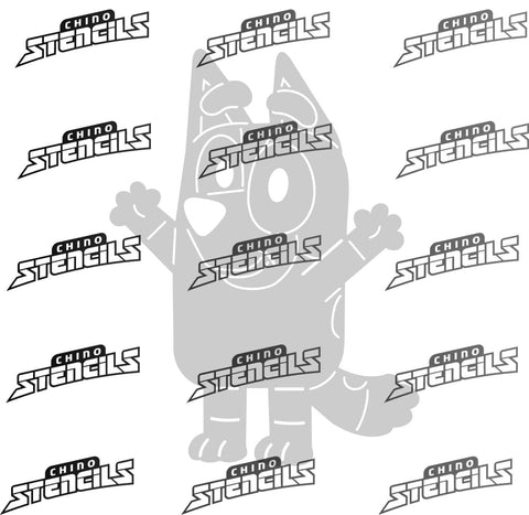 Bingo ( Bluey ) # 3006 Fan art stencil design