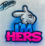 3252 I'm His and Hers art stencil / template