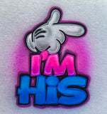 3252 I'm His and Hers art stencil / template