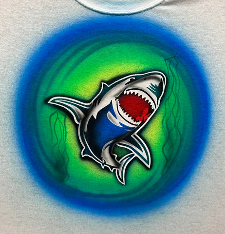 3093 Shark Beach Animals art stencil / template