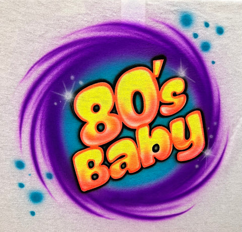 3089 80’s Baby art stencil / template