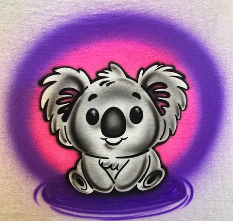 Koala bear Beach Animals art stencil / template