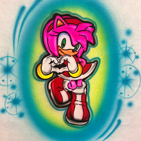 Anime Amy Sonic  # 3254 art stencil