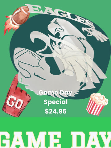 Football Eagles Big Game  # 3261 art stencil