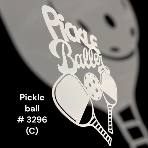 Sports Pickle Ball  # 3296 (C) art stencil Template