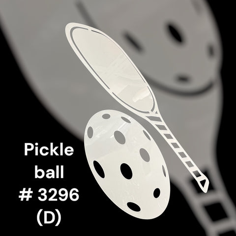Sports Pickle Ball  # 3296 (D) art stencil Template