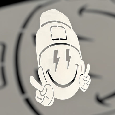Peace Emoji # 3301 stencil Fan art