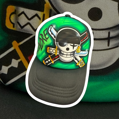 One Piece Zoro Jolly Rodger art stencil