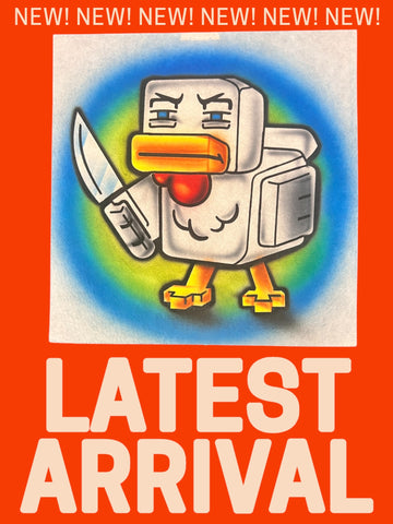 Mine Chicken  # 3315 stencil Fan art