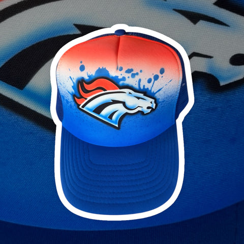 Football Broncos art stencil