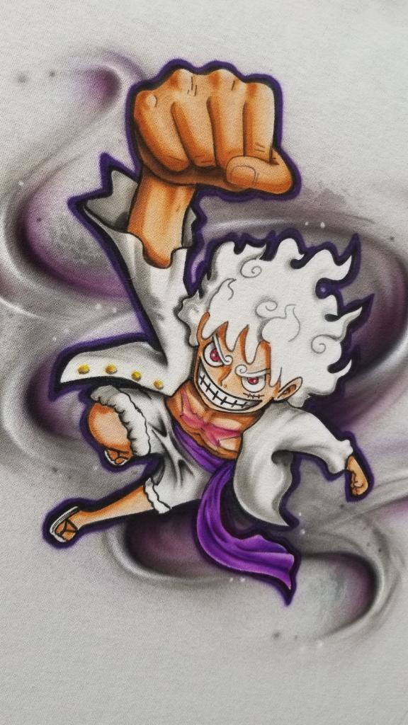 luffy gear 3 drawing Luffy 3 White ( one piece ) # 2403 Art Stencil – Chino Stencils