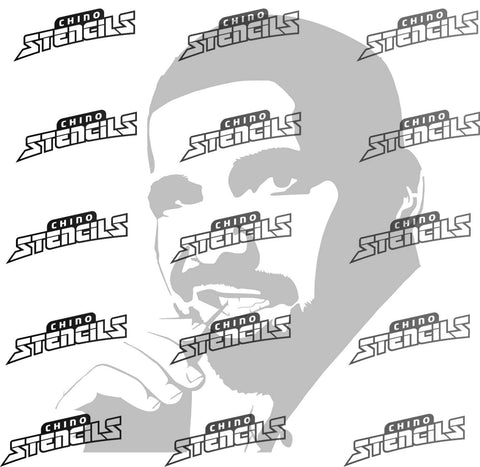 Star / Celebrities Drake Silhoutte # 1937 art stencil