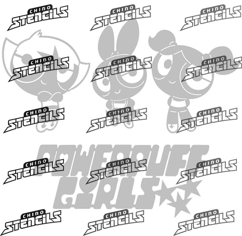 Power Puff Girl # 2006 art stencil