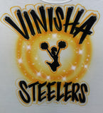 15 Cheerleader Designs - Airbrush Custom art stencil T-shirt Pack arts crafts cheer clipart