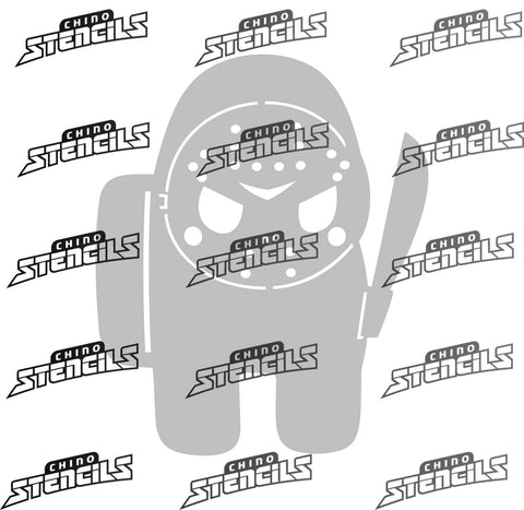 Amongst us  # 2033 H art stencil