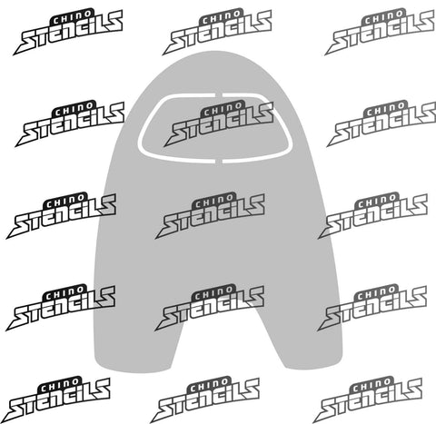 Amongst us  # 2033 J art stencil