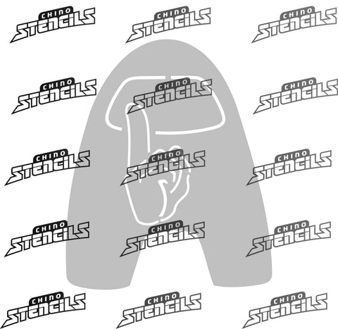 Amongst us  # 2033 L art stencil