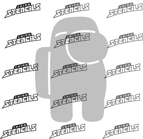 Amongst us  # 2033 A art stencil