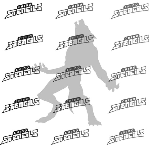 Warewolf # 2108 art stencil