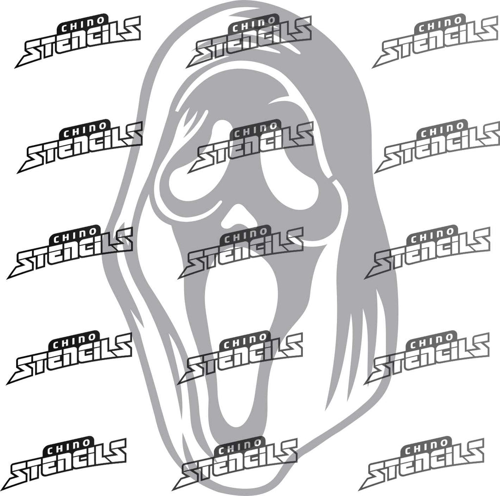 Ghost Face Stencils