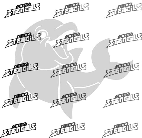 Animals Baby Dolphin 2270 Art stencil