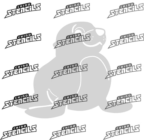 Animals Baby sea lion 2271 Art stencil