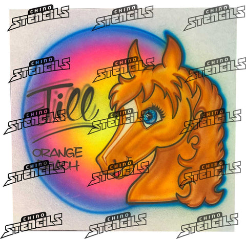 Animal Horse # 2312 art stencil / template