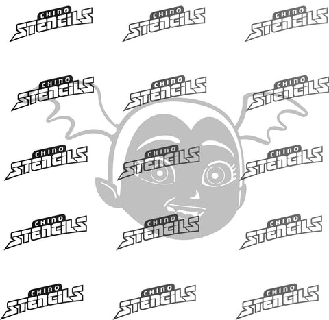 Vampire Girl #1862 art stencil