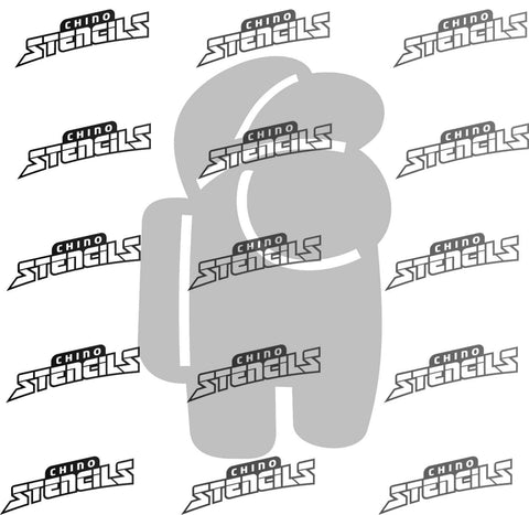 Amongst us  # 2033 B art stencil