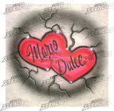 19 Valentine Designs - T-shirt art stencil Pack clipart airbrush design couples gift presents
