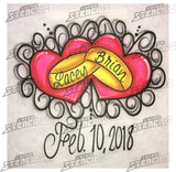 19 Valentine Designs - T-shirt art stencil Pack clipart airbrush design couples gift presents