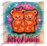 19 Valentine Designs - T-shirt art stencil Pack clipart airbrush design couples gift presents