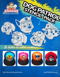 Paw Patrol art stencil