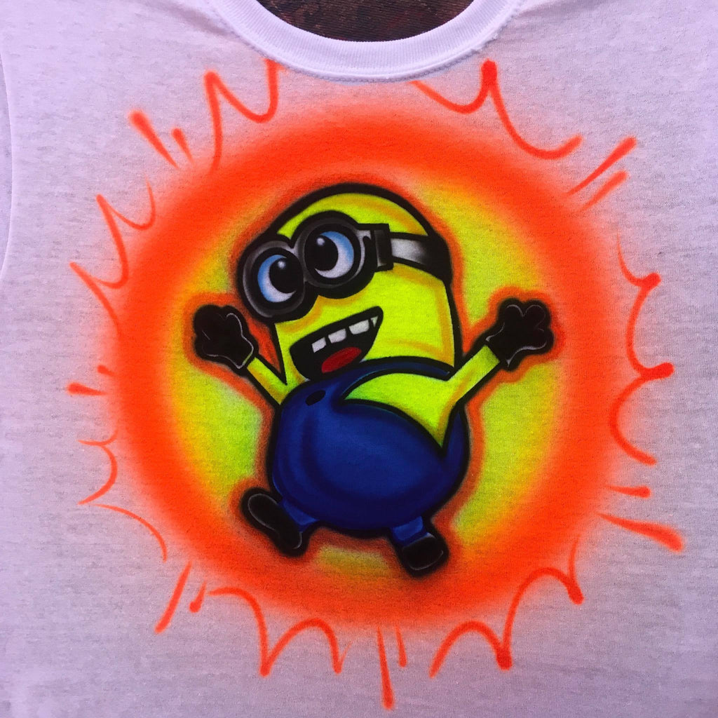 Custom Airbrush Minion T shirt