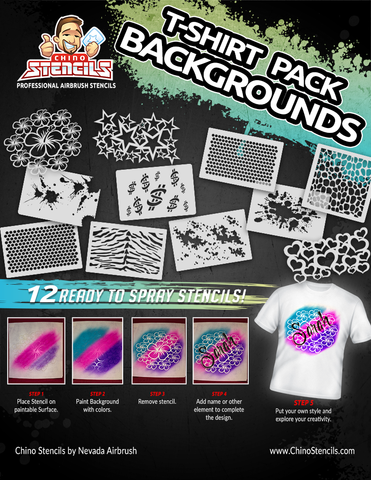 12 Background texture - T-shirt Pack