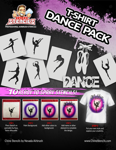 10 Dance Designs - Tshirt Pack