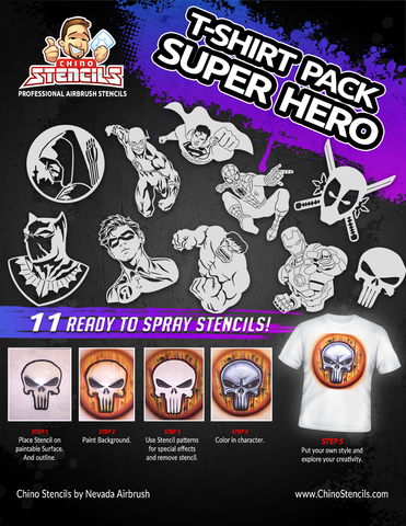 11 Super Hero - T-shirt pack