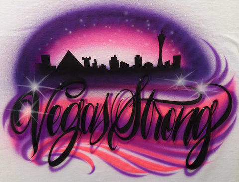 Las Vegas City Skyline A  # 1425 art stencil / template