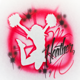 15 Cheerleader Designs - Airbrush Custom art stencil T-shirt Pack arts crafts cheer clipart