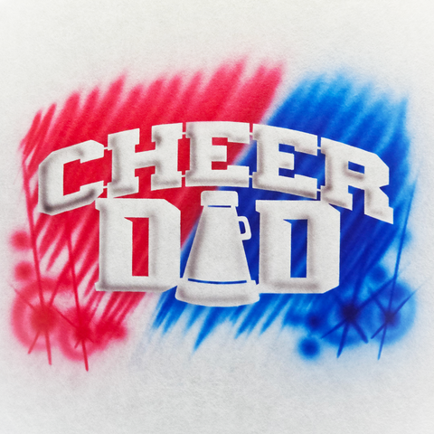 Cheer Dad # 2304 ( B ) art stencil / template