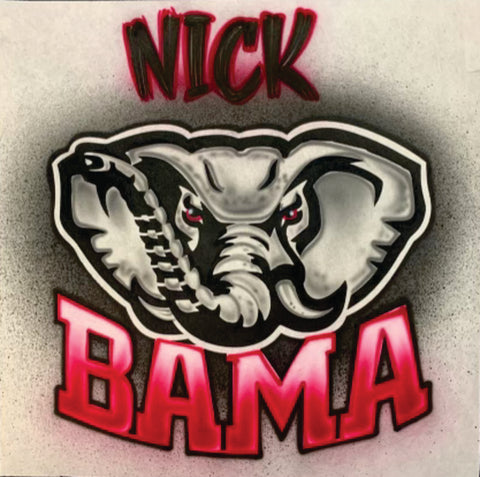 College Alabama # 2229 art stencil