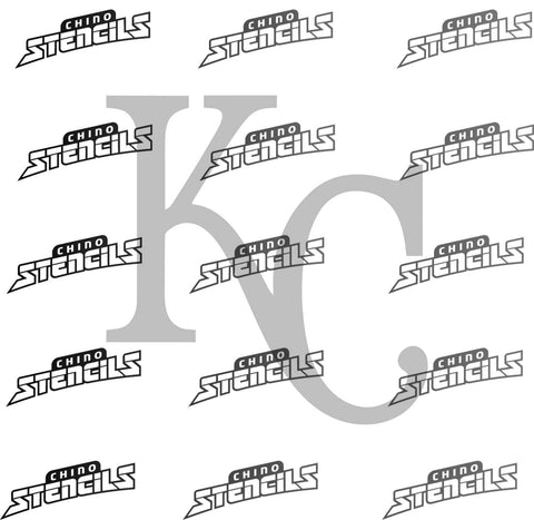 Baseball Royals # 2383 art stencil / template