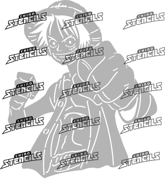 Luffy 1 ( one piece ) 2402 Art Stencil Chino