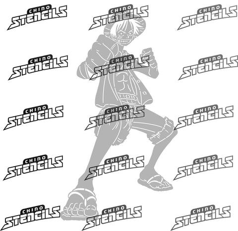 Luffy 2 Full body ( one piece ) # 2404 Art Stencil