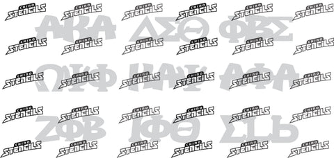 College Fraternity Pack 1 # 2415 Art stencils