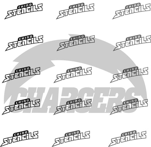Football Chargers # 2428 art stencil